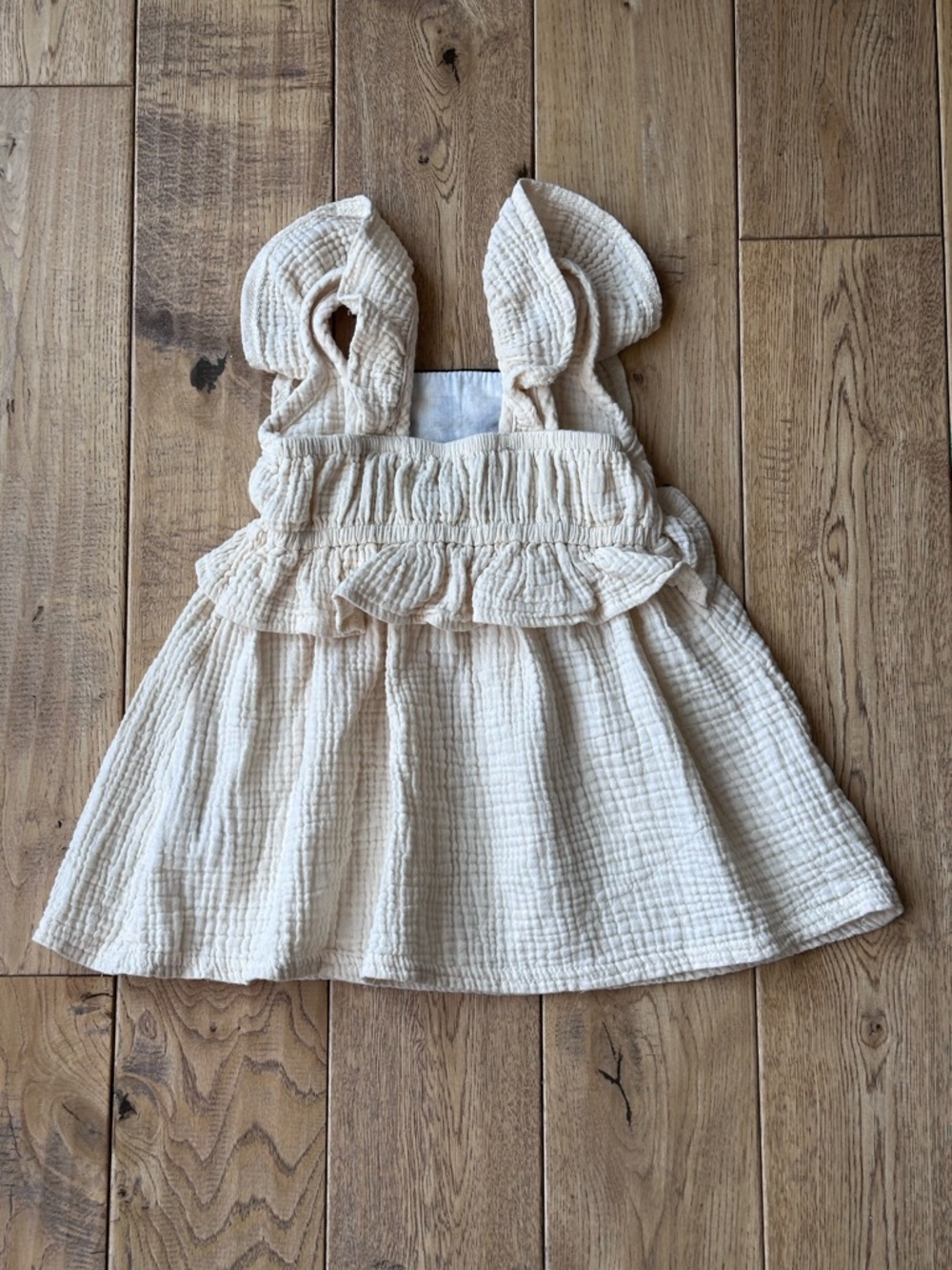 RZ by Rachel Zoe Muslin Cotton Crochet Ruffle Dress size 3T - Picture 5 of 8